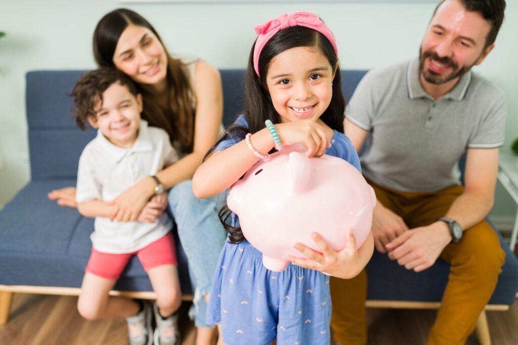 Family saving towards their goals